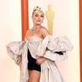 Florence Pugh Shows Up to the Oscars in Tiny Shorts and Towering Platforms