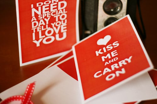 Kiss Me and Carry On Valentine's Printable