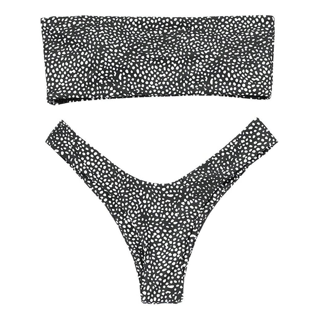 ZAFUL Women's Sexy Two Piece Bandeau Bikini Set