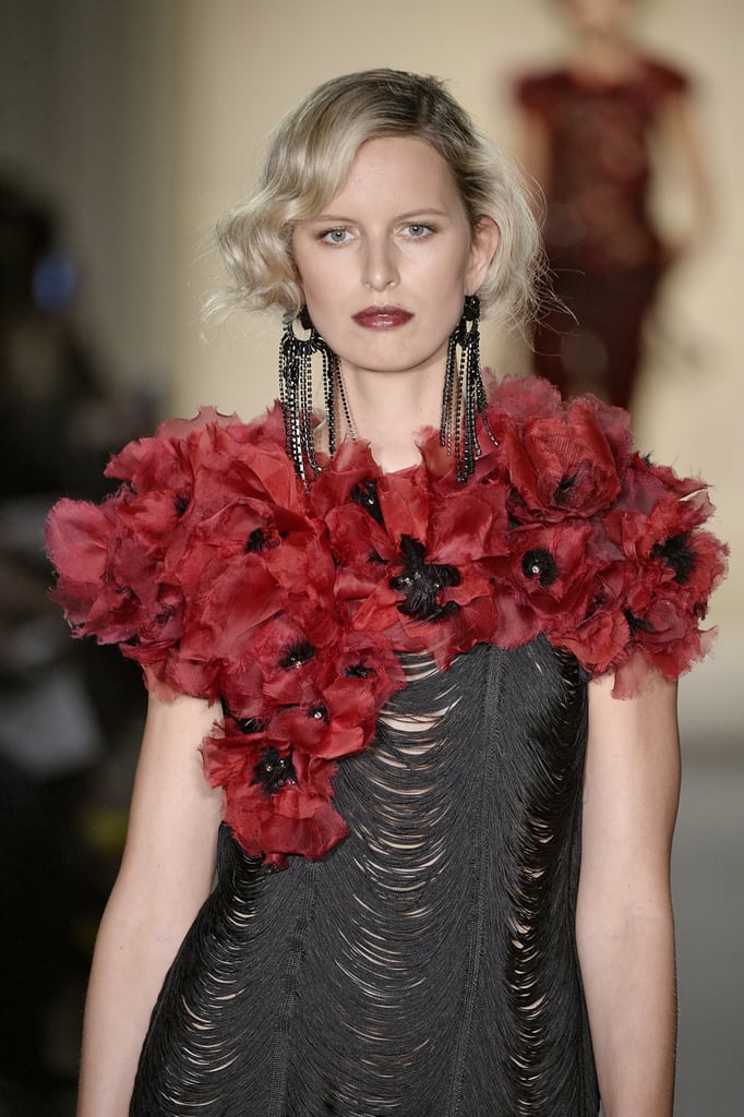 Marchesa Fall 2015  Floral Applique Trend Fall 2015  POPSUGAR Fashion