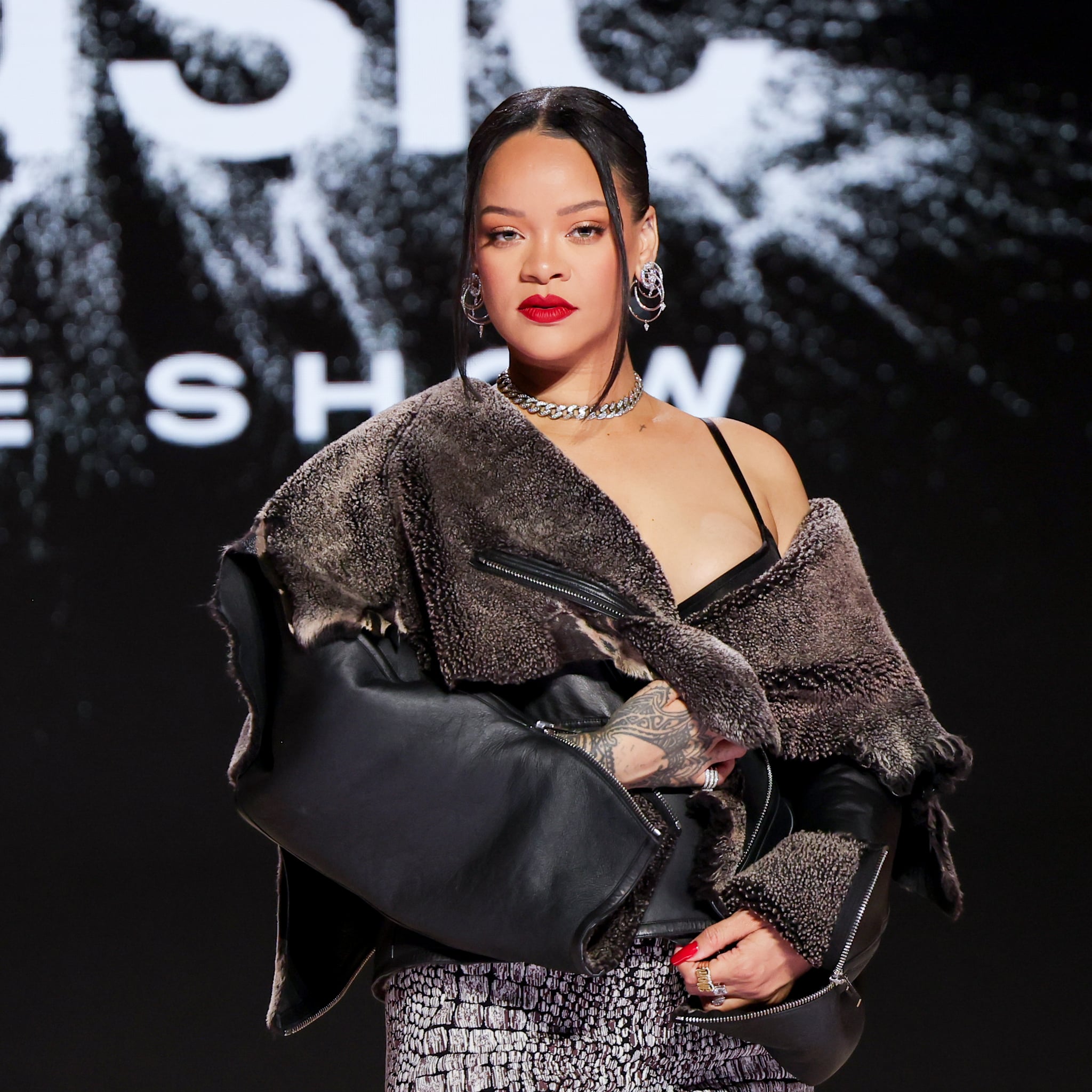 Rihanna dons custom Alaia coat for Super Bowl performance, reveals