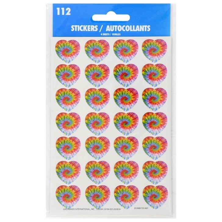 Rainbow Heart Stickers Valentine's Day Decorations From the Dollar