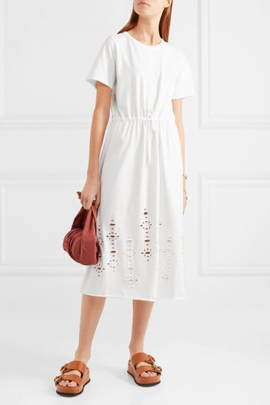 See by Chloé Cutout Cotton-Jersey Midi Dress