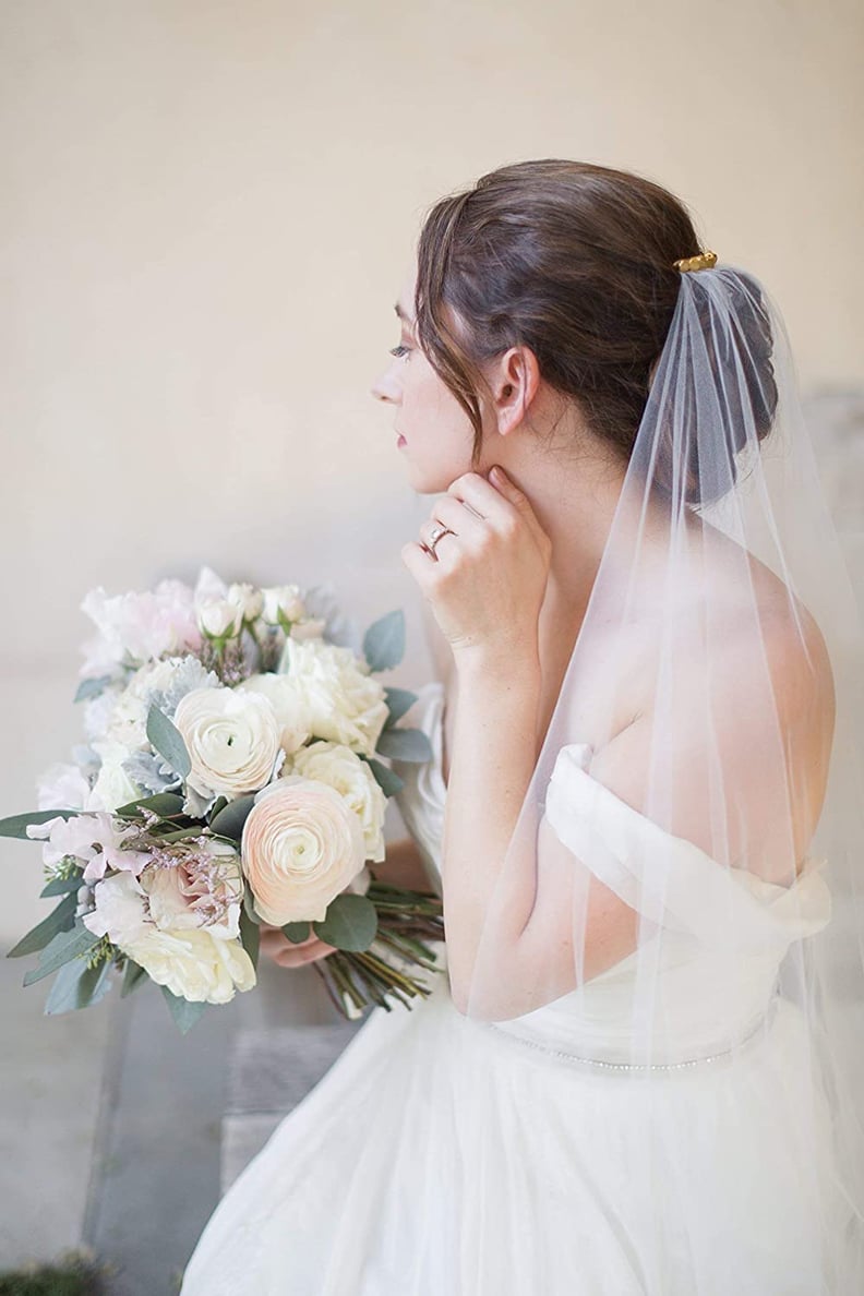 A Bridal Accessory: Tulle Chapel Length Wedding Veil