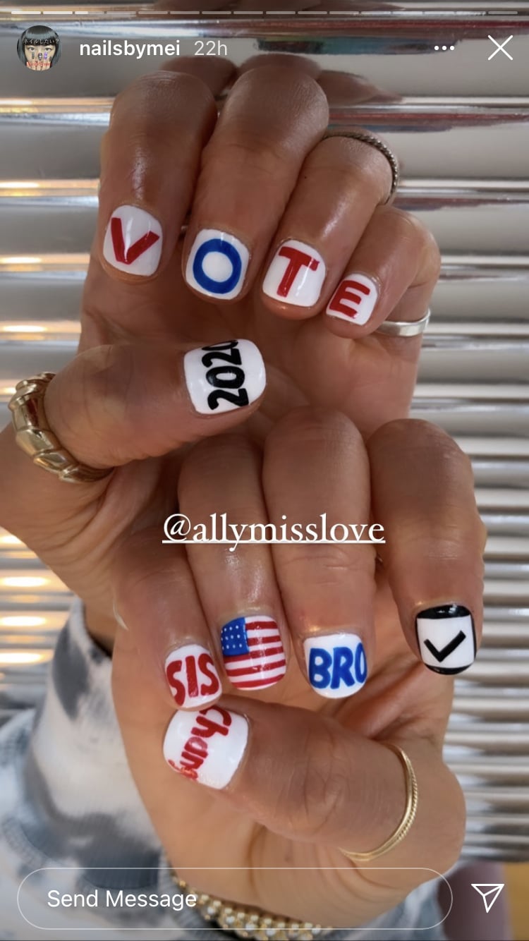 Ally Love's Vote Nail Art