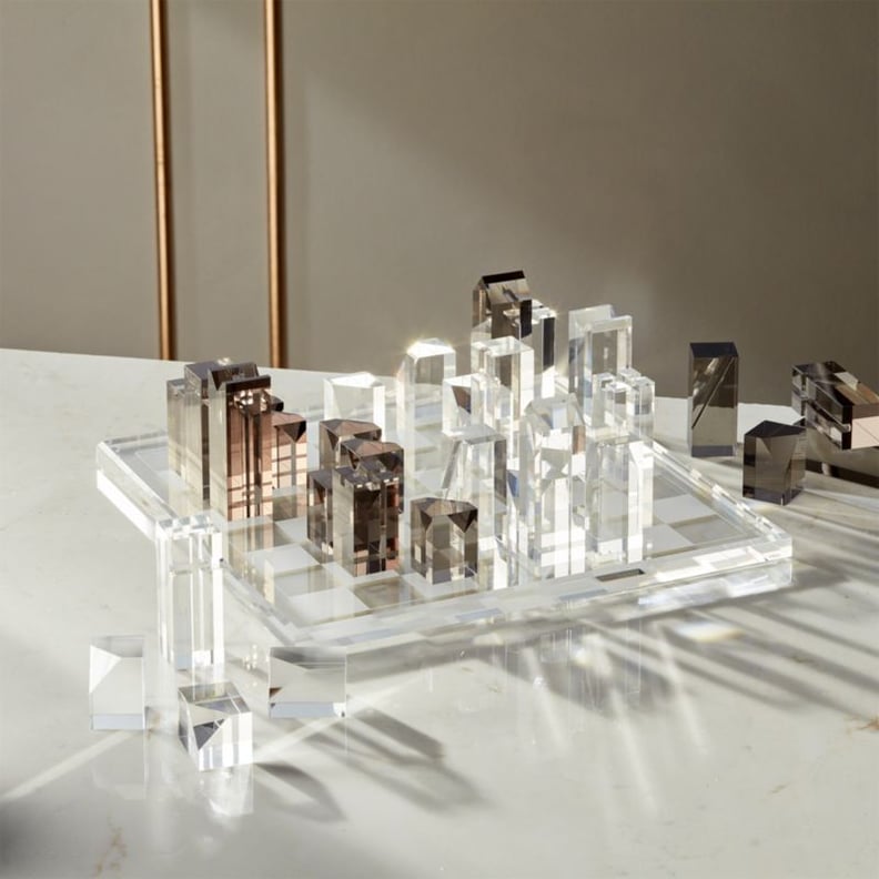 CB2 Acrylic Chess Set