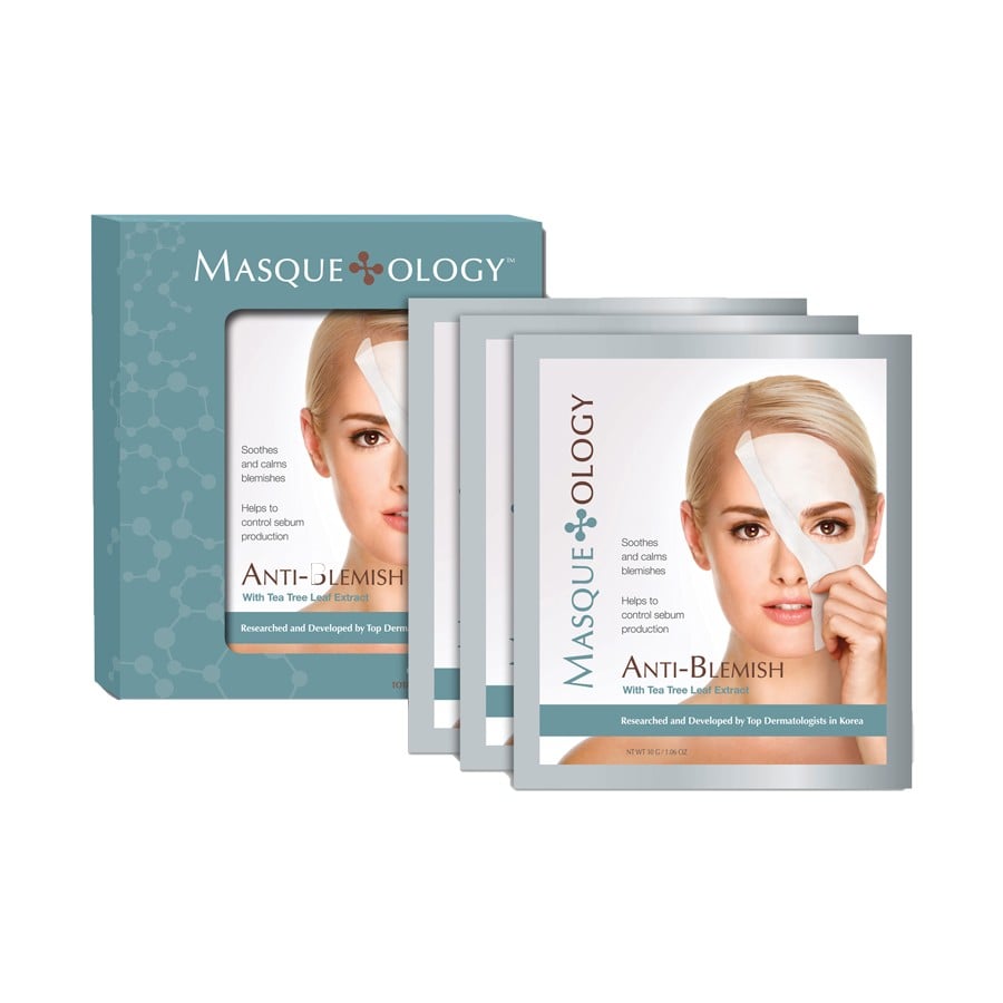 Best for: the person prone to hormonal breakouts. 
The key ingredient in Masqueology Anti-Blemish Masque With Tea Tree Leaf Extract ($24 for three masks) has powerful medicinal properties that kill bacteria and calm complexion flareups. Slick one of these treatments on to soothe redness and painful bumps.