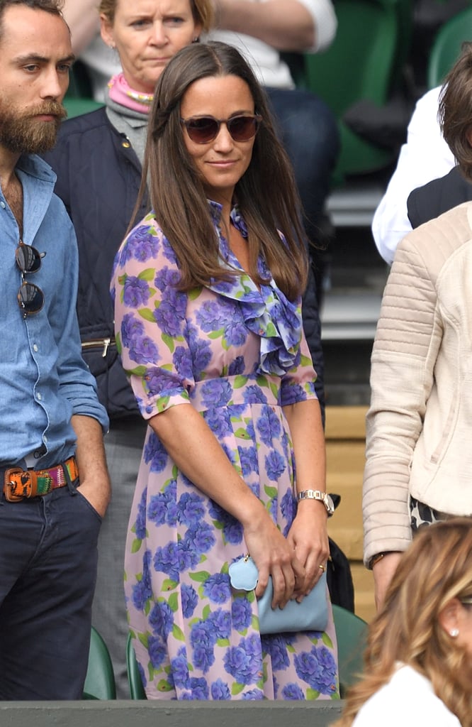 Pippa Middleton's Printed Dress at Wimbledon 2016