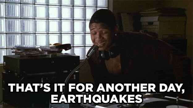 Whenever Usher speaks to the school from his DJ booth.