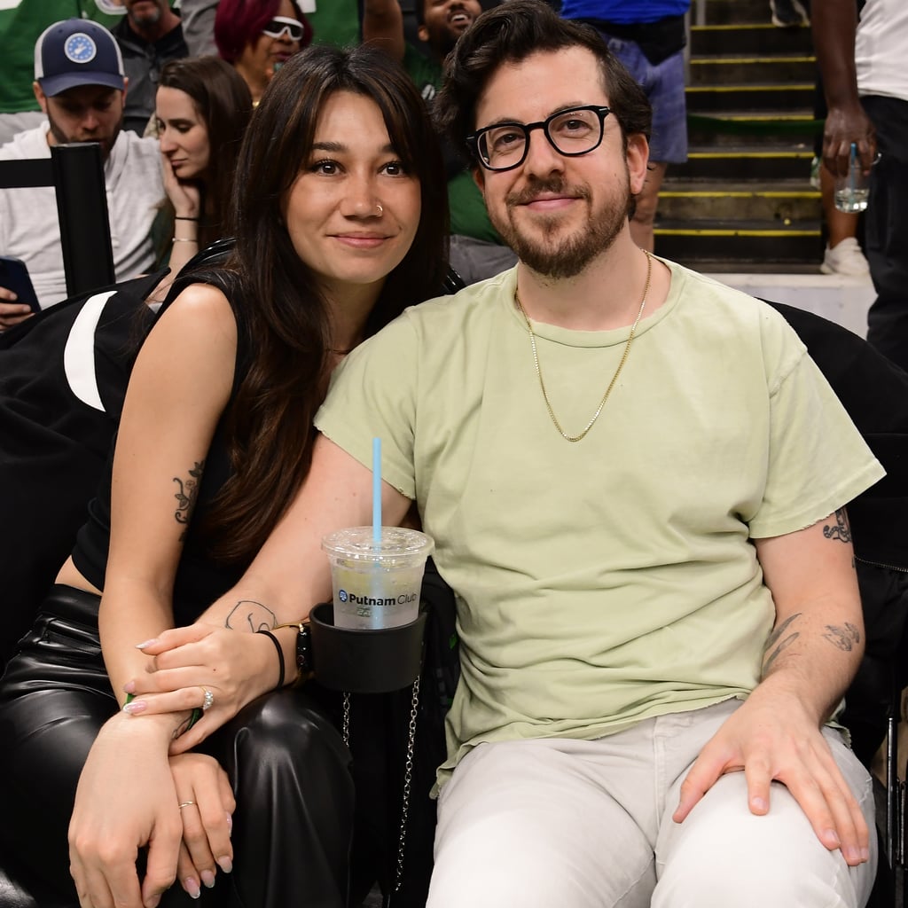 Newly Engaged Christopher Mintz-Plasse and Britt Bowman Enjoy Date Night at Celtics Game