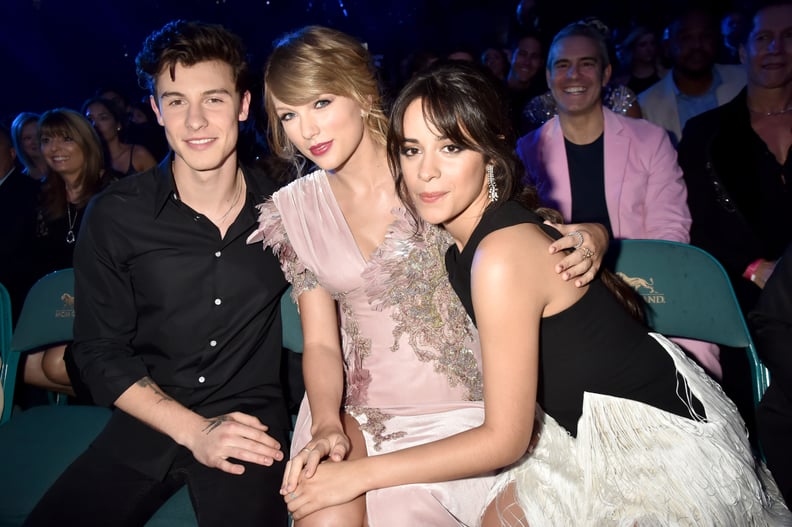 Shawn Mendes, Taylor Swift, and Camila Cabello