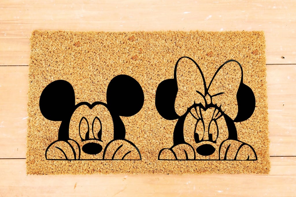 Mickey and Minnie Head Disney-Lovers Doormat