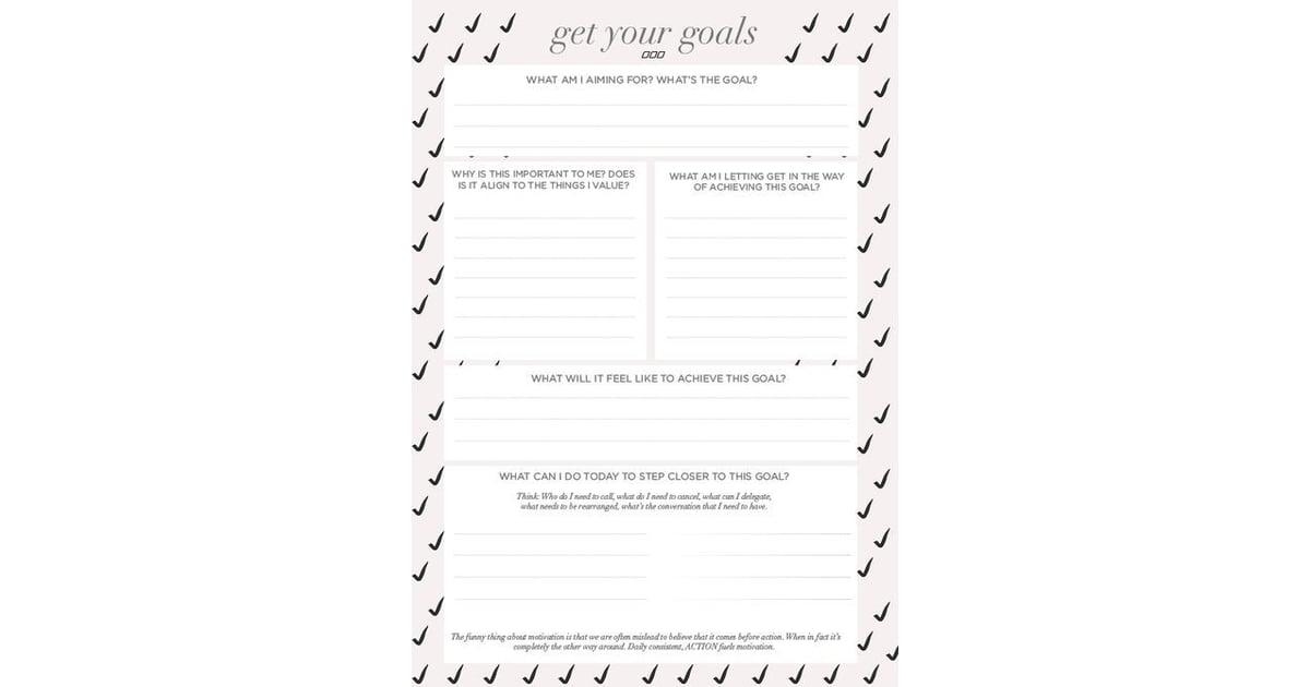 Printable Goal Setting Worksheet | Free Printable Goal Sheets
