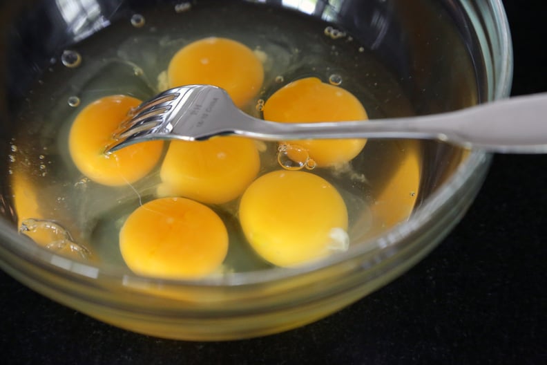 Use a Fork to Poke Each Egg Yoke