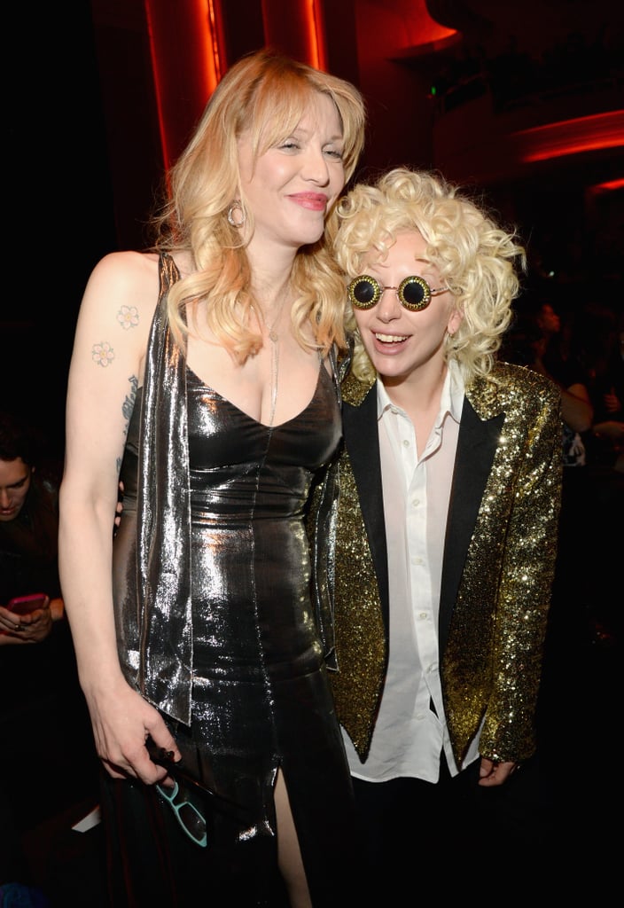 Pictured: Lady Gaga and Courtney Love
