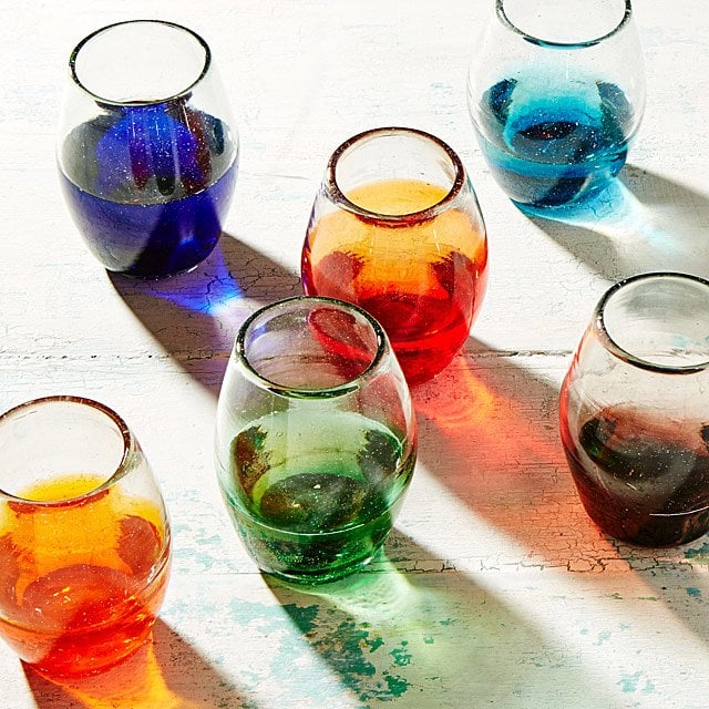 Multicolour Ombre Stemless Wine Glass Set
