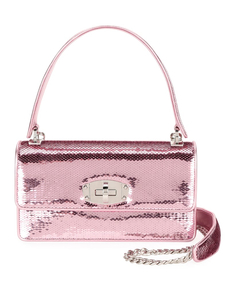 Miu Miu Cleo Sequined Top-Handle Shoulder Bag