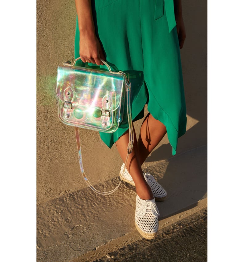 Malibu Sky Iridescent Satchel