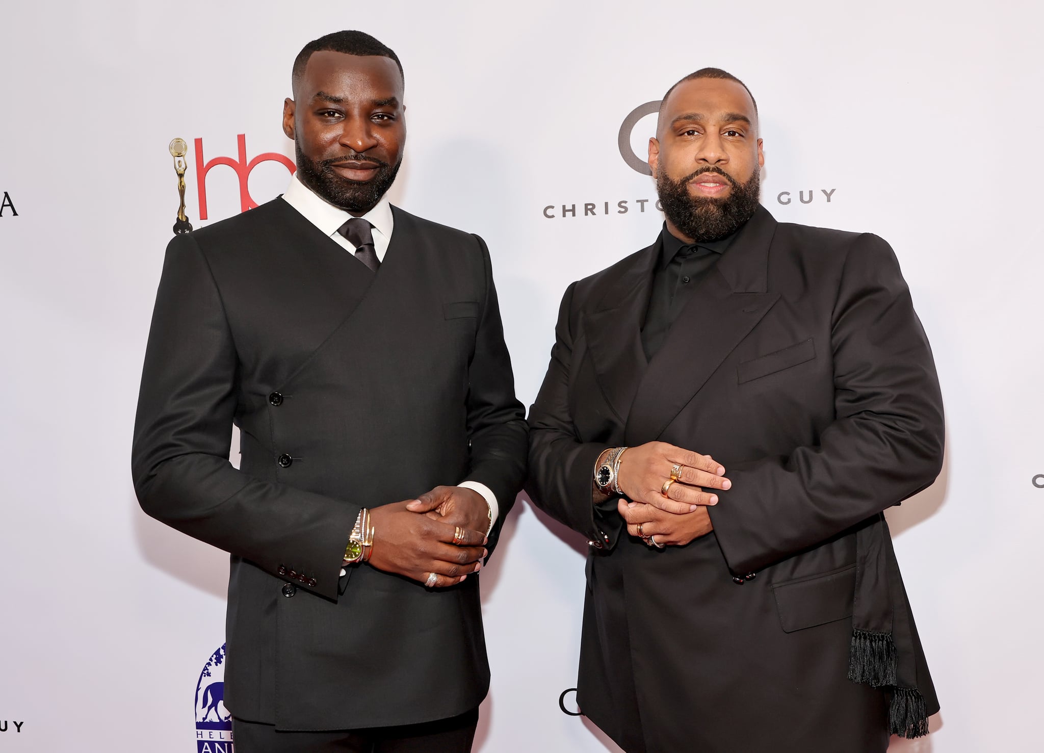 LOS ANGELES, CALIFORNIA - MARCH 19: (L-R) Wayman Bannerman and Micah McDonald attend the 7th Annual Hollywood Beauty Awards at Taglyan Complex on March 19, 2022 in Los Angeles, California. (Photo by Amy Sussman/Getty Images)