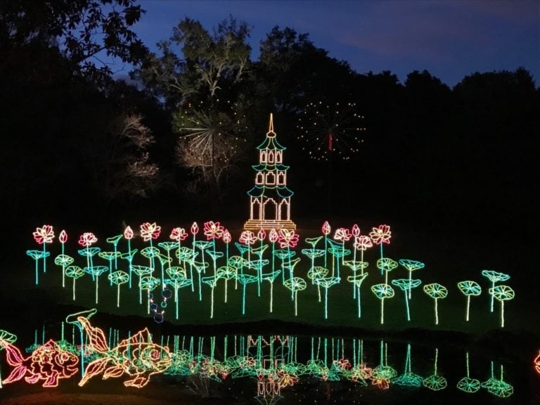 Bellingrath Gardens and Home's Magic Christmas in Lights in Theodore, Alabama