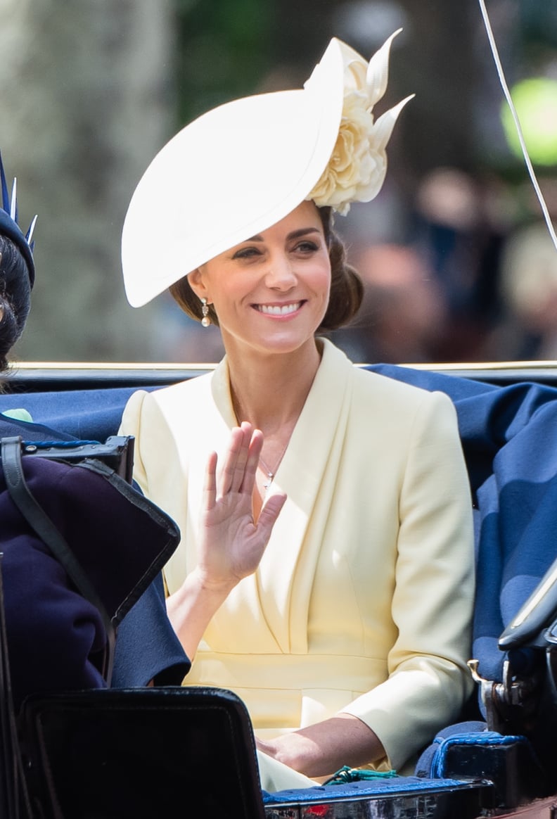 Kate Middleton's Voluminous Side Chignon at Trooping the Colour 2019