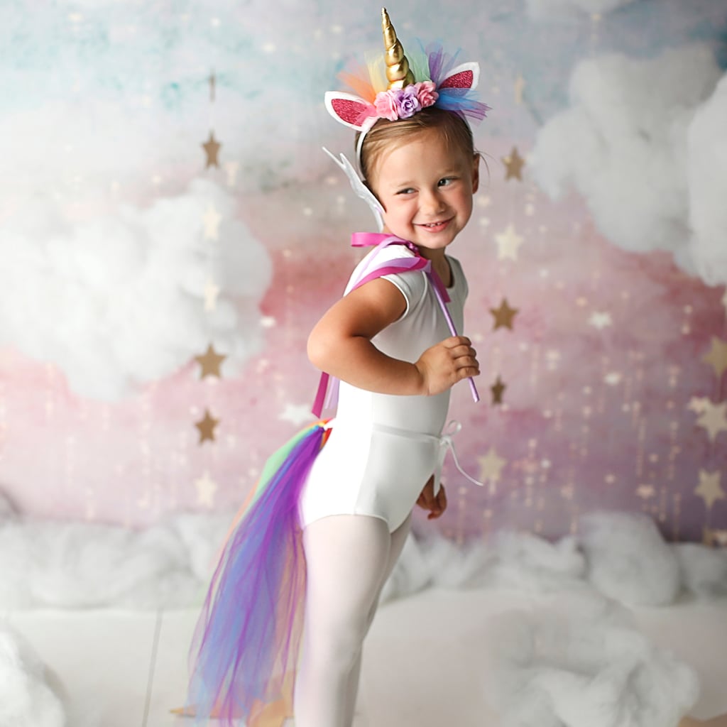 This unicorn headband and tail set ($36) is simple but adorable and is available on Etsy!