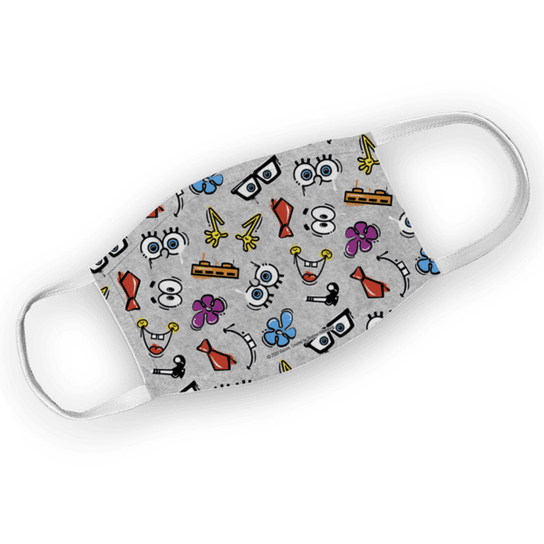 SpongeBob SquarePants Emojis Washable Face Mask