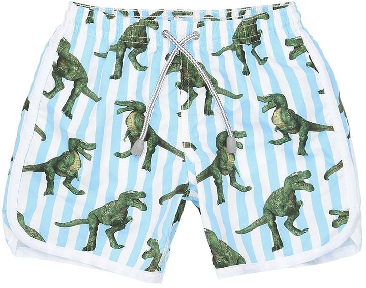 MC2 Saint Barth T-Rex-Print Nylon Swim Shorts