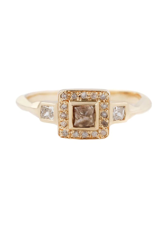 Unique Diamond T.Kahres Jewelry Esmee Engagement Ring