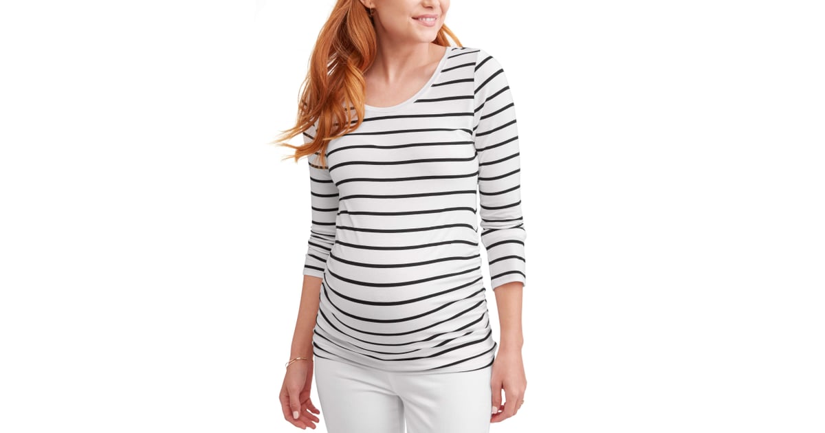 Maternity Side Ruched Long Sleeve | Best Maternity Clothes From Walmart ...
