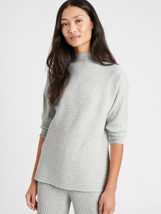Banana Republic Ribbed Funnel-Neck Sweater