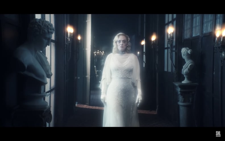 Get a Few More Looks at Adele's Outfit in SNL's "Chad in a Haunted Mansion" Sketch