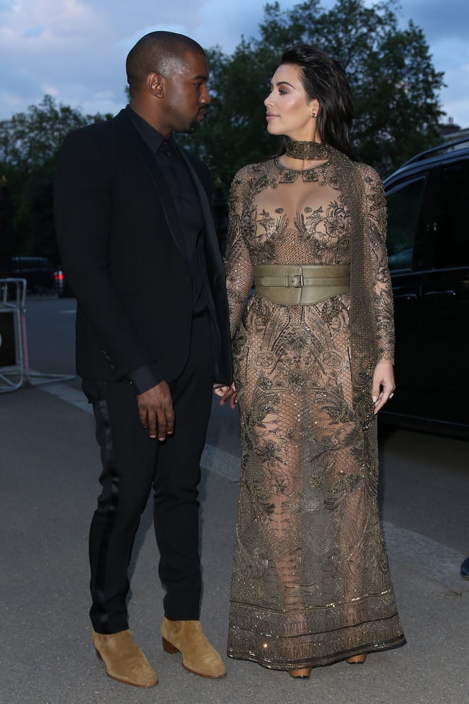 Kim Kardashian and Kanye West at Vogue 100 Gala Dinner 2016