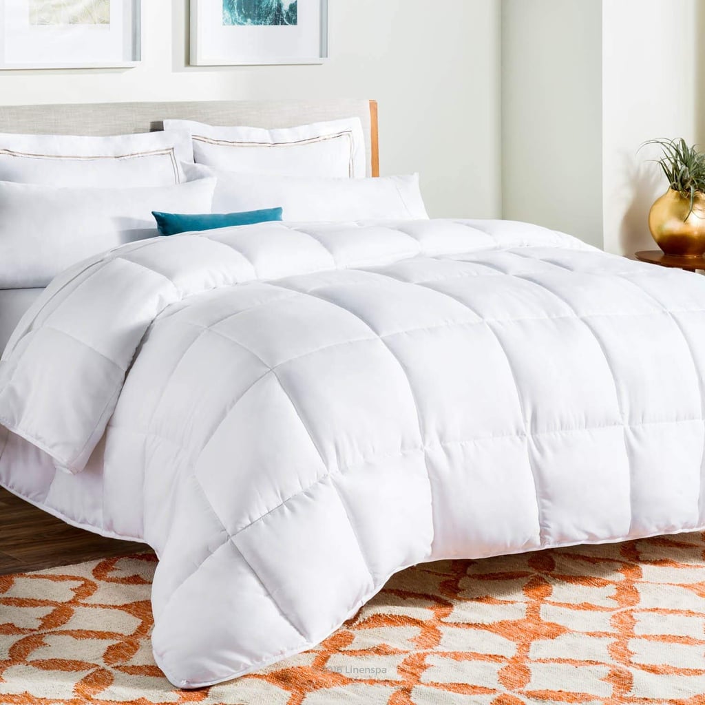 LINENSPA All-Season White Down Alternative Quilted Comforter in Queen