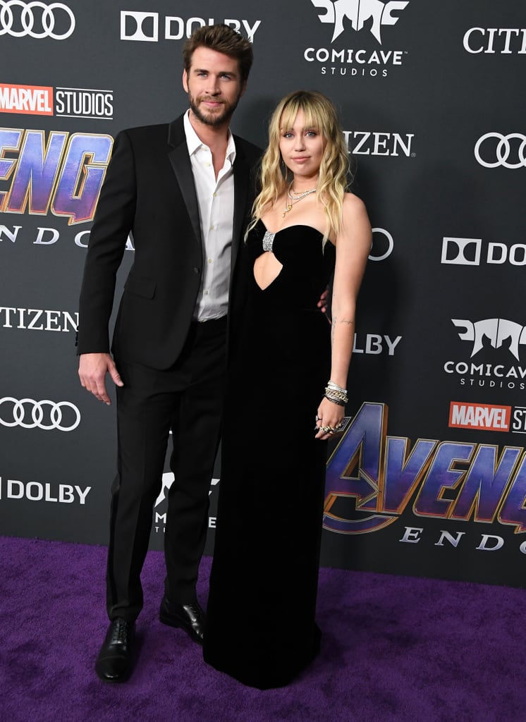 Miley Cyrus and Liam Hemsworth at Avengers Endgame Premiere