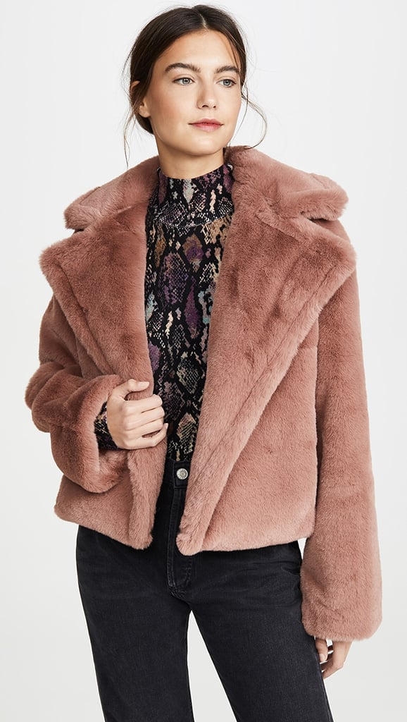 BB Dakota Big Time Plush Faux Fur Jacket