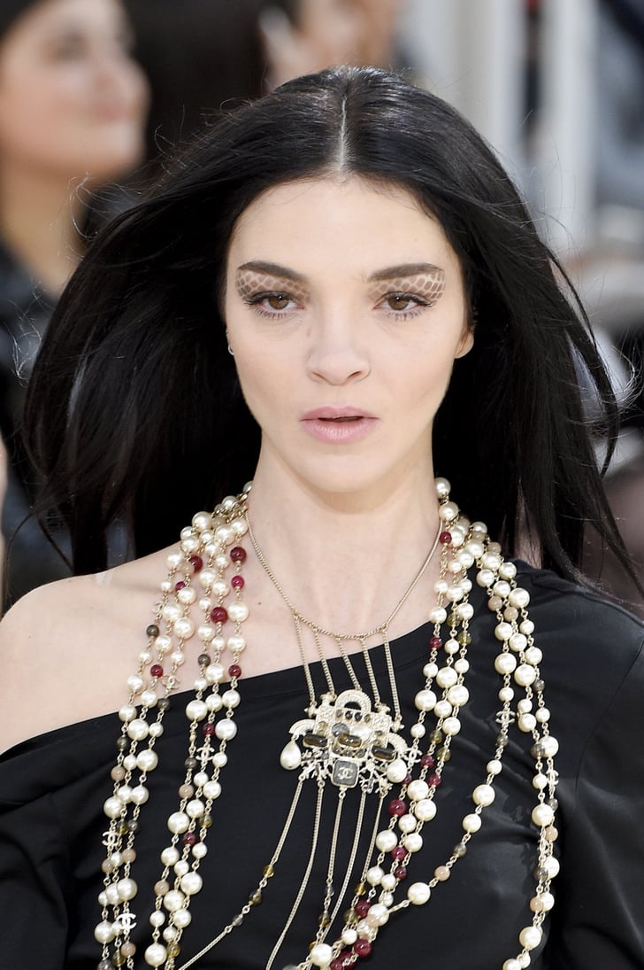 Chanel Paris Fashion Week Fall 2016 Chanel Quilted Eye Makeup Paris