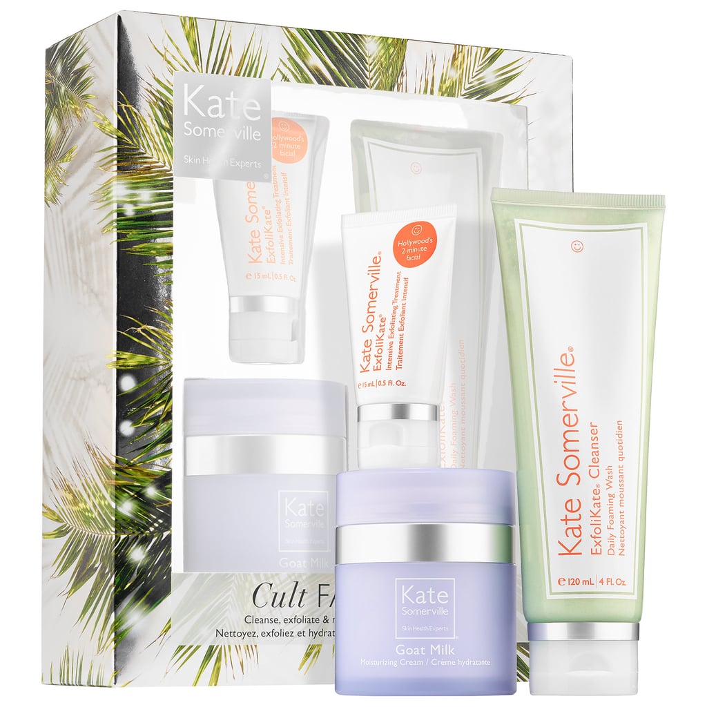 "Kate Somerville has some of the best skin care, and they do amazing facials. Giving this gift set of the Kate Somerville Cult Favorites is like giving the most relaxing facial to your loved ones that they can do at home."  
Kate Somerville Cult Favorites Kit ($75)
