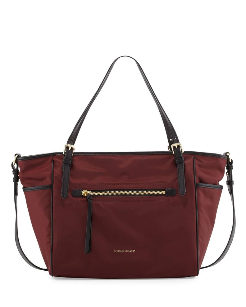 Burberry 2-Tone Canvas Diaper Bag