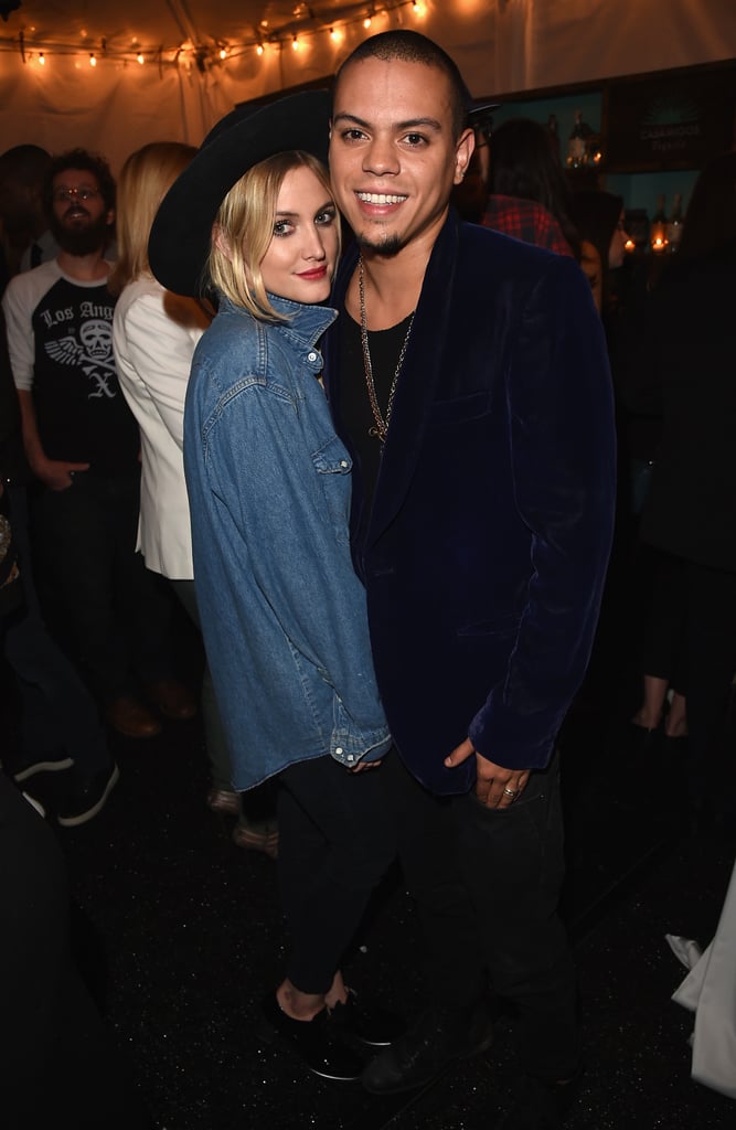 Newlyweds Ashlee Simpson and Evan Ross got cute at photographer Brian Bowen Smith's Wildlife show in West Hollywood, CA, on Thursday.