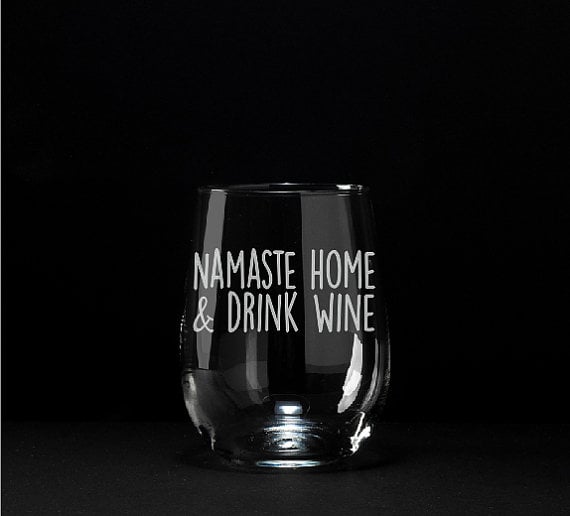 Namaste Wine Glass
