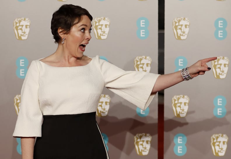 When she was so excited to be at the BAFTAs.