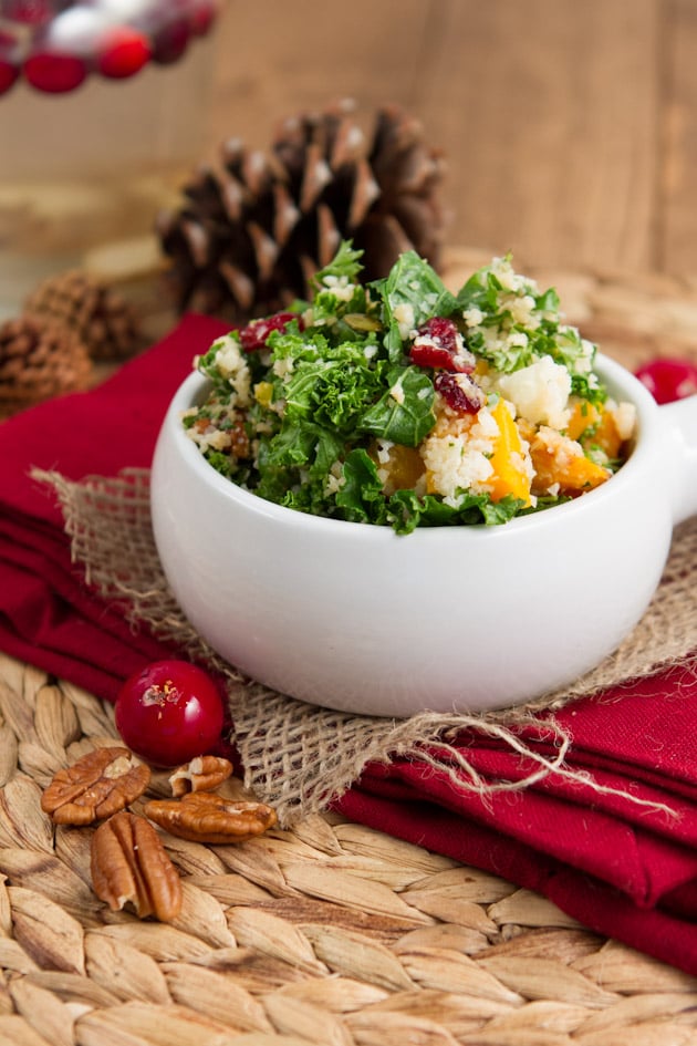 Cranberry, Kale, and Squash Salad