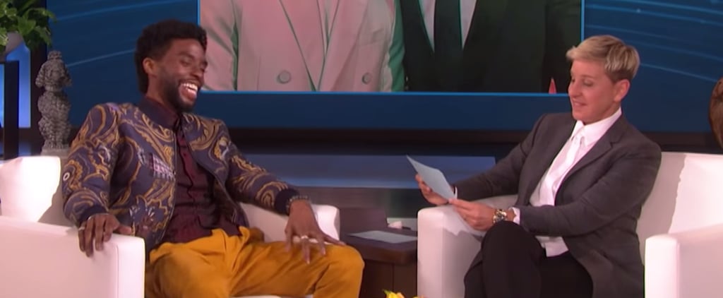 Chadwick Boseman Gets Quizzed on His Costars on Ellen Show