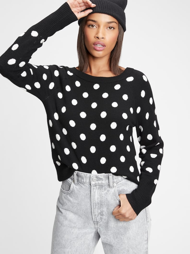 Dot Boatneck Sweater