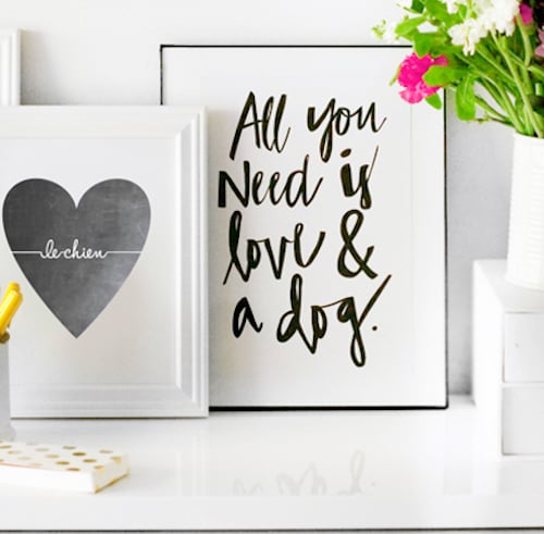 A Pup-Loving Print For Your Wall
