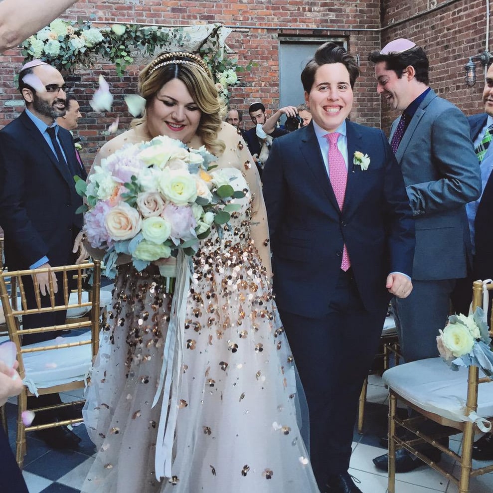 Nicolette Mason In Christian Siriano Wedding Dress Popsugar