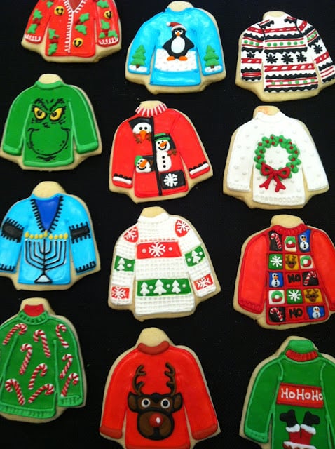 Ugly Christmas Sweater Cookies Popsugar Food