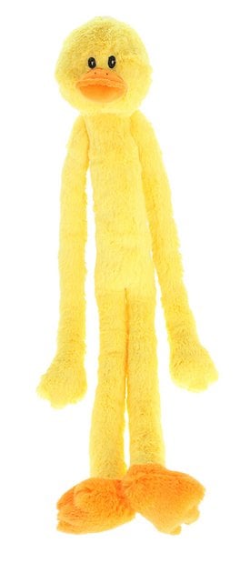 Multipet Swingin Slevins Squeaky Plush Dog Toy, Duck