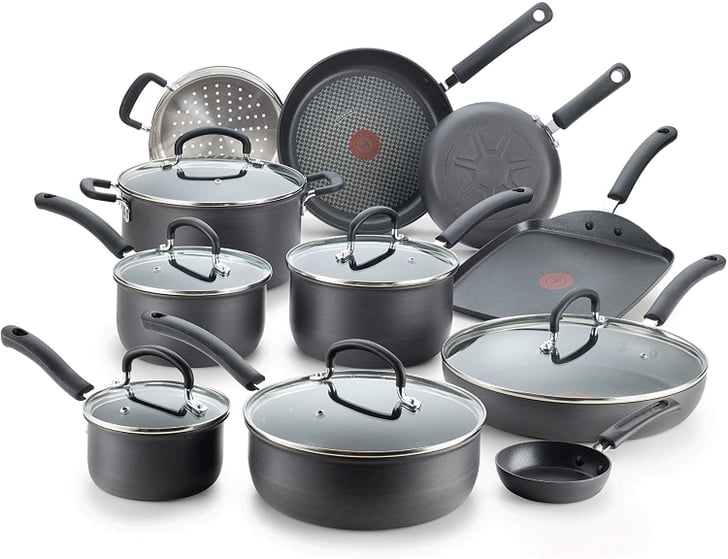 Tfal Ultimate Hard Anodized Nonstick 17 Piece Cookware Set Cyber
